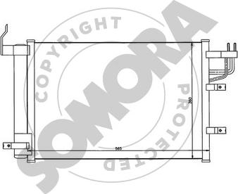 Somora 112060 - Конденсатор, кондиціонер autocars.com.ua