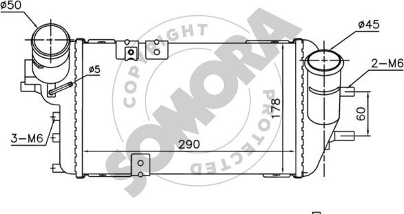 Somora 112345 - Интеркулер autocars.com.ua