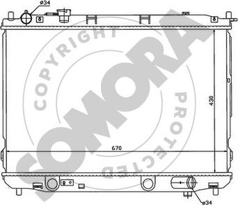 Somora 116140 - Радіатор, охолодження двигуна autocars.com.ua