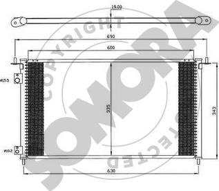 Somora 123260B - Конденсатор, кондиціонер autocars.com.ua