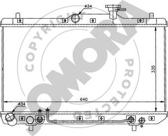 Somora 131240A - Радіатор, охолодження двигуна autocars.com.ua