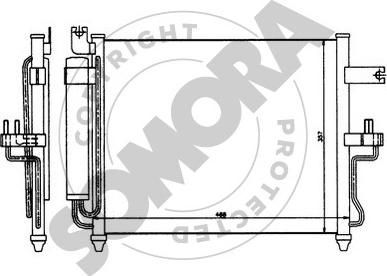Somora 131260 - Конденсатор, кондиціонер autocars.com.ua