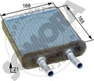 Somora 132050 - Теплообмінник, опалення салону autocars.com.ua