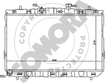 Somora 133240A - Радіатор, охолодження двигуна autocars.com.ua