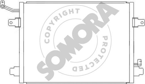 Somora 156060A - Конденсатор, кондиціонер autocars.com.ua