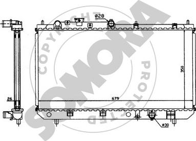 Somora 162641 - Радіатор, охолодження двигуна autocars.com.ua