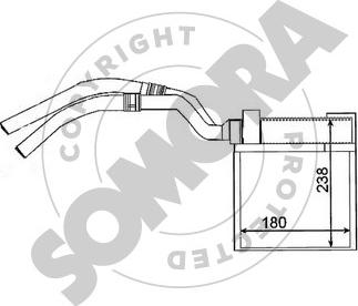 Somora 162850 - Теплообмінник, опалення салону autocars.com.ua