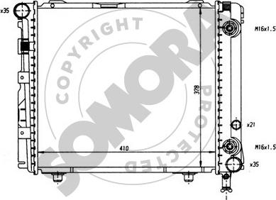 Somora 170540 - Радіатор, охолодження двигуна autocars.com.ua