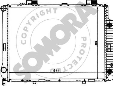 Somora 170642 - Радіатор, охолодження двигуна autocars.com.ua