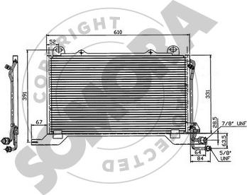 Somora 170660B - Конденсатор, кондиціонер autocars.com.ua