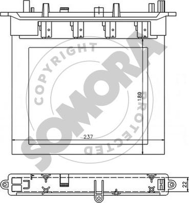 Somora 170850A - Теплообмінник, опалення салону autocars.com.ua