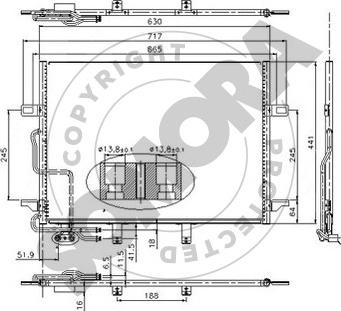 Somora 170860 - Конденсатор, кондиціонер autocars.com.ua