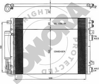 Somora 171060 - Конденсатор, кондиціонер autocars.com.ua