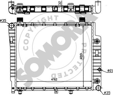 Somora 171244 - Радіатор, охолодження двигуна autocars.com.ua