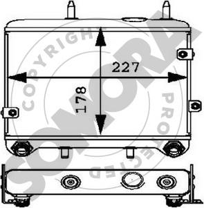 Somora 171365C - Масляний радіатор, рухове масло autocars.com.ua