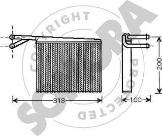 Somora 172150A - Теплообмінник, опалення салону autocars.com.ua