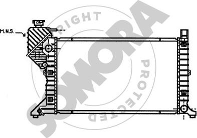 Somora 172240 - Радіатор, охолодження двигуна autocars.com.ua