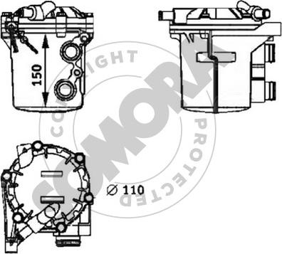 Somora 173065 - Масляний радіатор, рухове масло autocars.com.ua