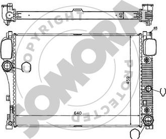 Somora 174440 - Радіатор, охолодження двигуна autocars.com.ua