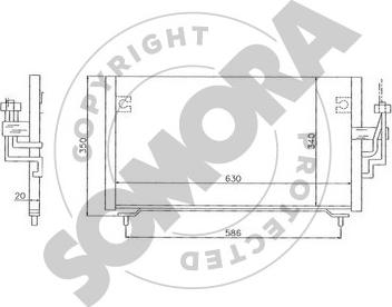 Somora 180760 - Конденсатор, кондиціонер autocars.com.ua