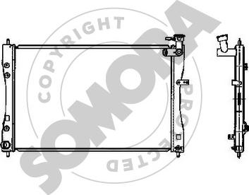 Somora 181240A - Радіатор, охолодження двигуна autocars.com.ua