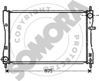 Somora 181240B - Радиатор, охлаждение двигателя autodnr.net