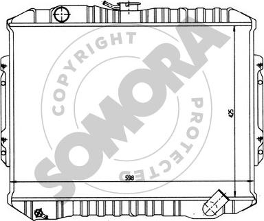 Somora 183040 - Радіатор, охолодження двигуна autocars.com.ua