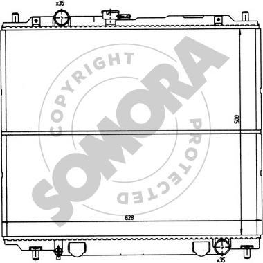 Somora 183141 - Радіатор, охолодження двигуна autocars.com.ua