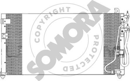 Somora 185160 - Конденсатор, кондиціонер autocars.com.ua