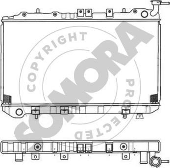 Somora 193240E - Радіатор, охолодження двигуна autocars.com.ua