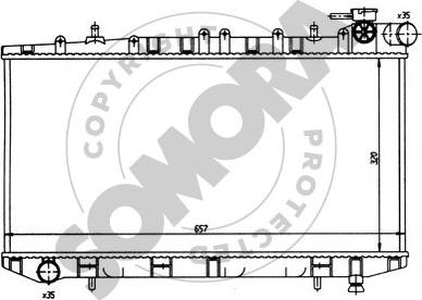 Somora 193241 - Радіатор, охолодження двигуна autocars.com.ua