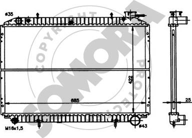 Somora 194340 - Радіатор, охолодження двигуна autocars.com.ua