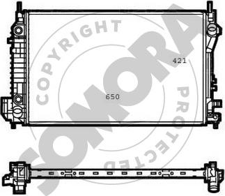 Somora 210640G - Радиатор, охлаждение двигателя autodnr.net