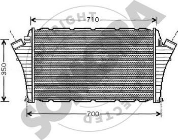 Somora 210645C - Интеркулер autocars.com.ua