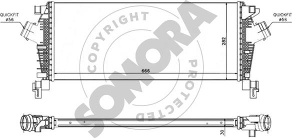 Somora 210845A - Интеркулер autocars.com.ua