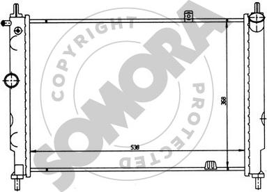 Somora 211541 - Радіатор, охолодження двигуна autocars.com.ua