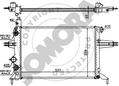 Somora 211745 - Радіатор, охолодження двигуна autocars.com.ua