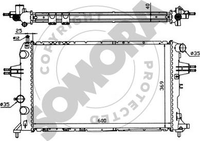 Somora 211746 - Радіатор, охолодження двигуна autocars.com.ua