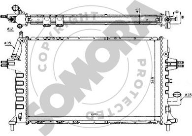 Somora 211748 - Радіатор, охолодження двигуна autocars.com.ua