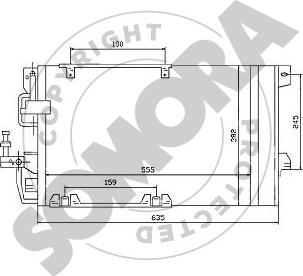 Somora 211760B - Конденсатор, кондиціонер autocars.com.ua