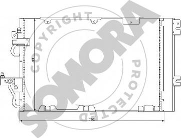 Somora 211860C - Конденсатор, кондиціонер autocars.com.ua