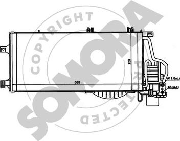 Somora 212560B - Конденсатор, кондиціонер autocars.com.ua
