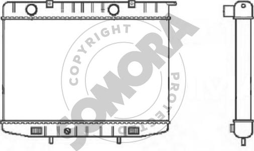 Somora 213540C - Радіатор, охолодження двигуна autocars.com.ua