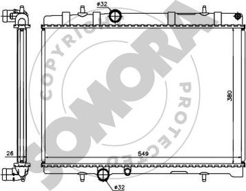 Somora 223440A - Радіатор, охолодження двигуна autocars.com.ua