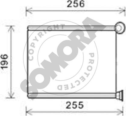 Somora 223550 - Теплообмінник, опалення салону autocars.com.ua