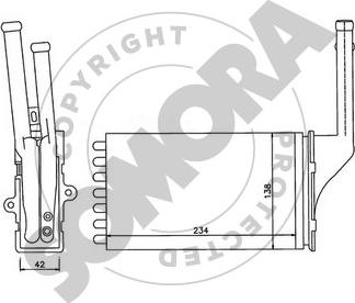 Somora 224250 - Теплообмінник, опалення салону autocars.com.ua