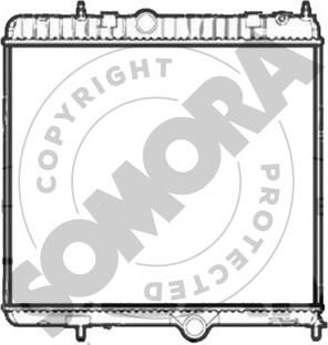 Somora 227040 - Радіатор, охолодження двигуна autocars.com.ua