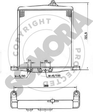 Somora 230166 - Масляний радіатор, автоматична коробка передач autocars.com.ua