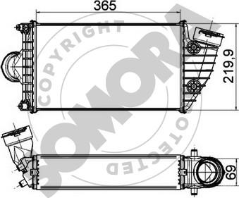 Somora 231045L - Интеркулер autocars.com.ua