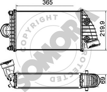 Somora 231045R - Интеркулер autocars.com.ua